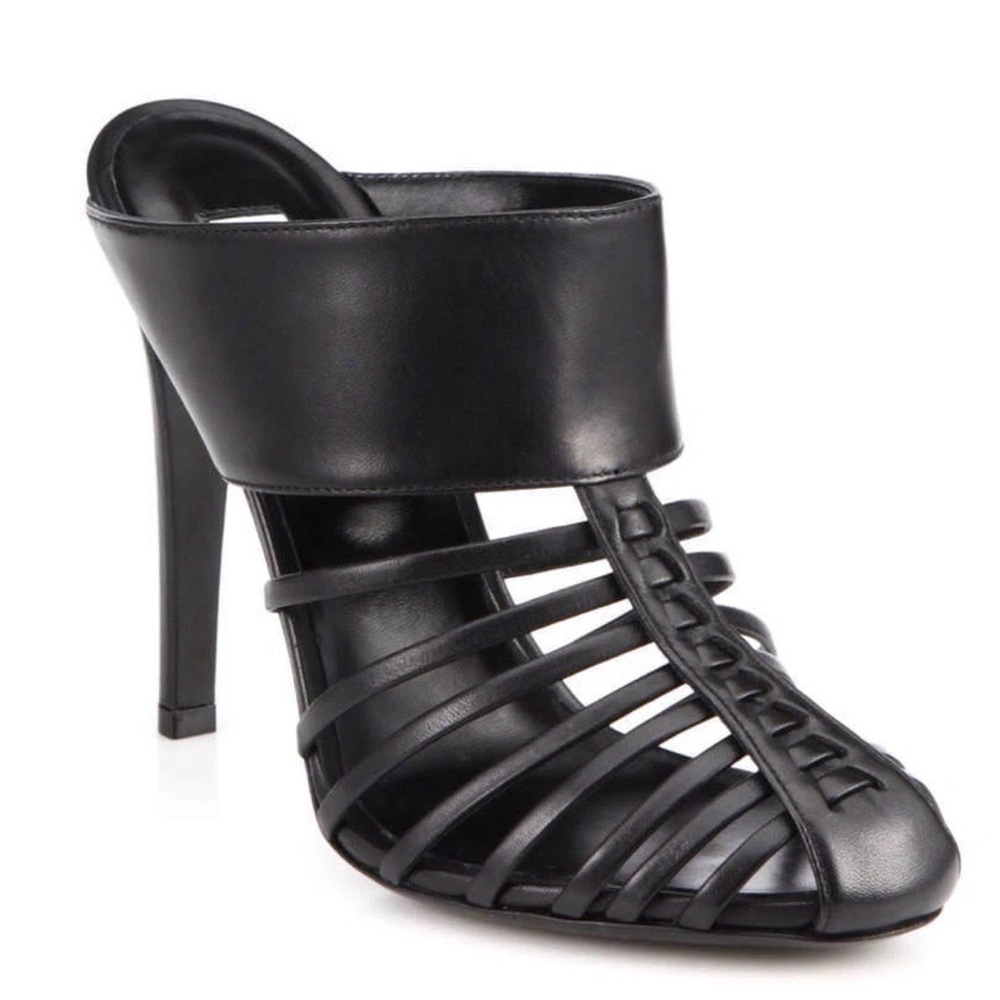 Altuzarra Capella Elegant Black Strappy Women's Mules Heels